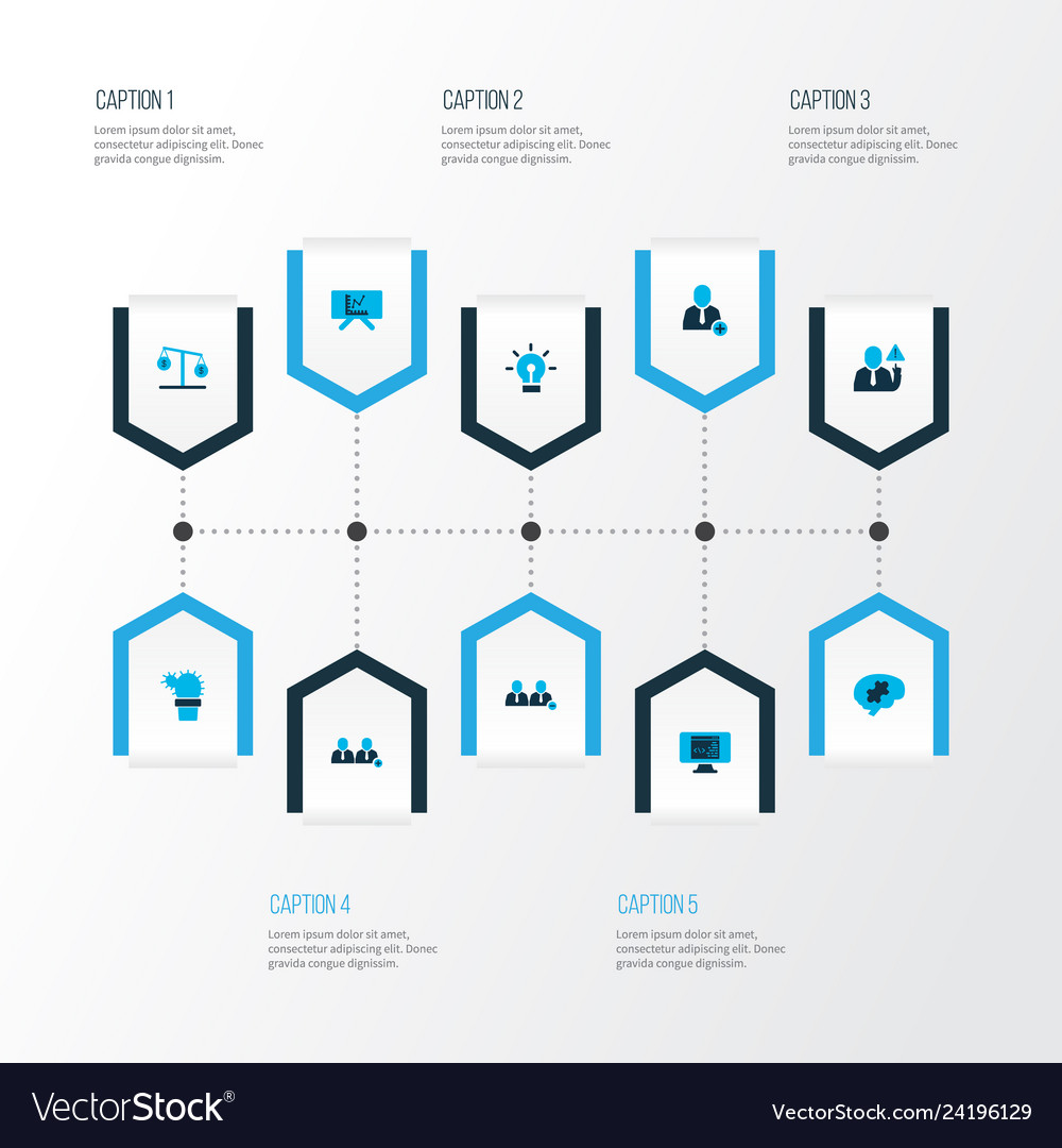 Teamwork icons colored set with remove team Vector Image Teamwork icons colored set with remove team