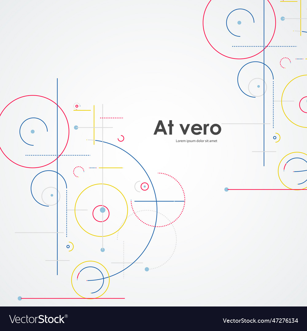 Abstract circular elements vector image Abstract circular elements