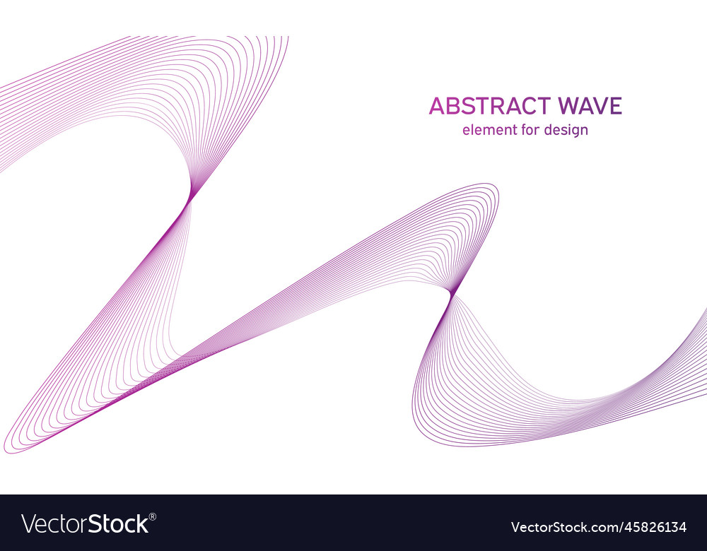 Abstract colorful wave element for design vector image Abstract colorful wave element for design