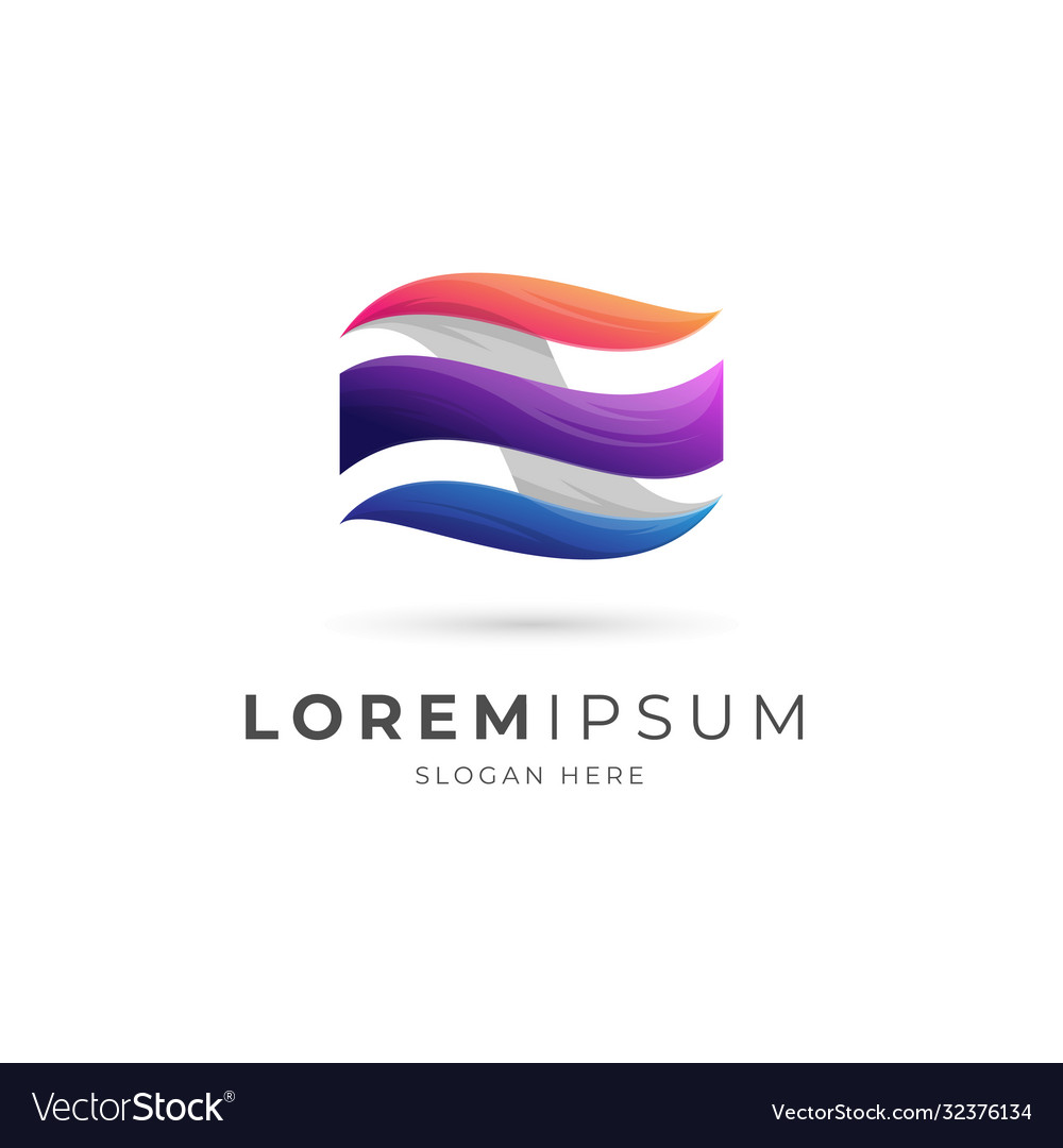 Abstract modern gradient logo template