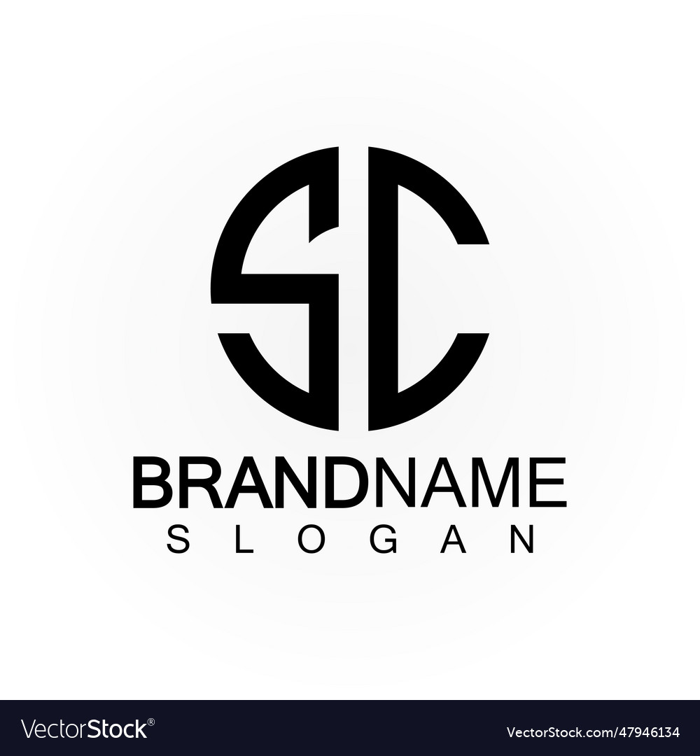 Alphabet letters monogram logo csscs and c Vector Image Alphabet letters monogram logo csscs and c