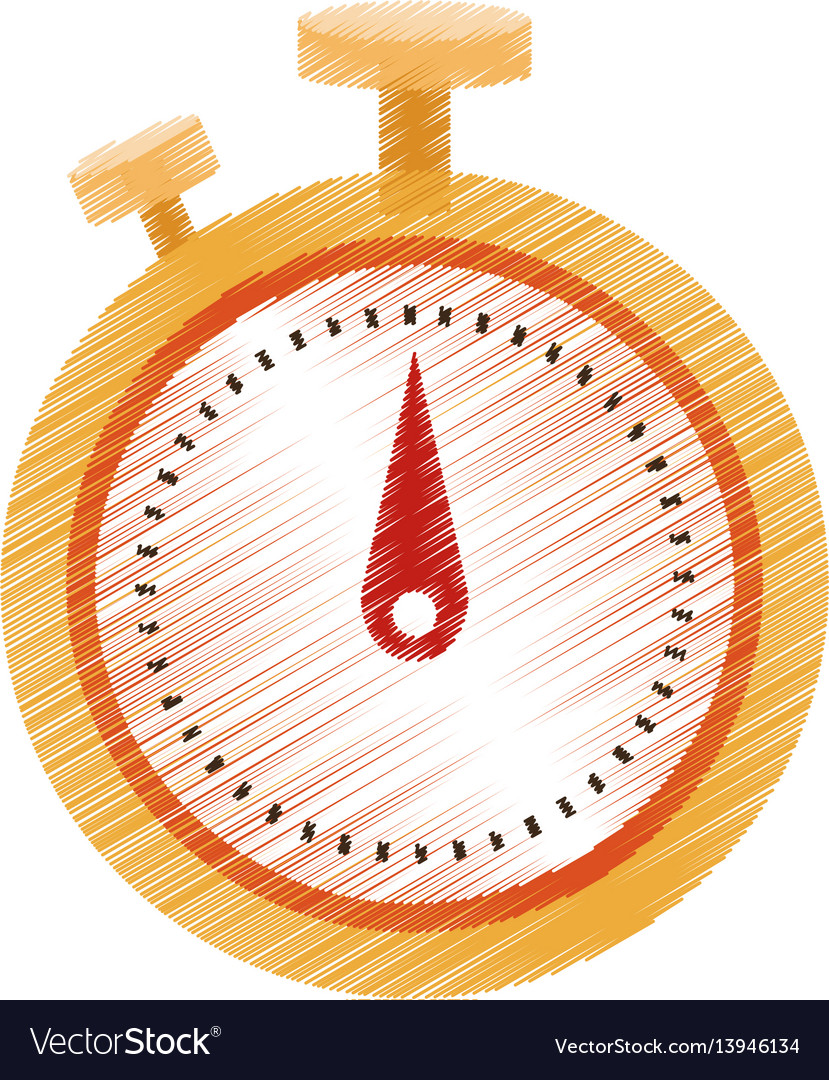 Analog chronometer icon image vector image Analog chronometer icon image