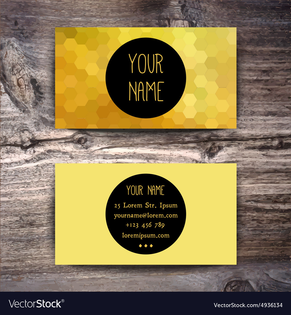 Business card template