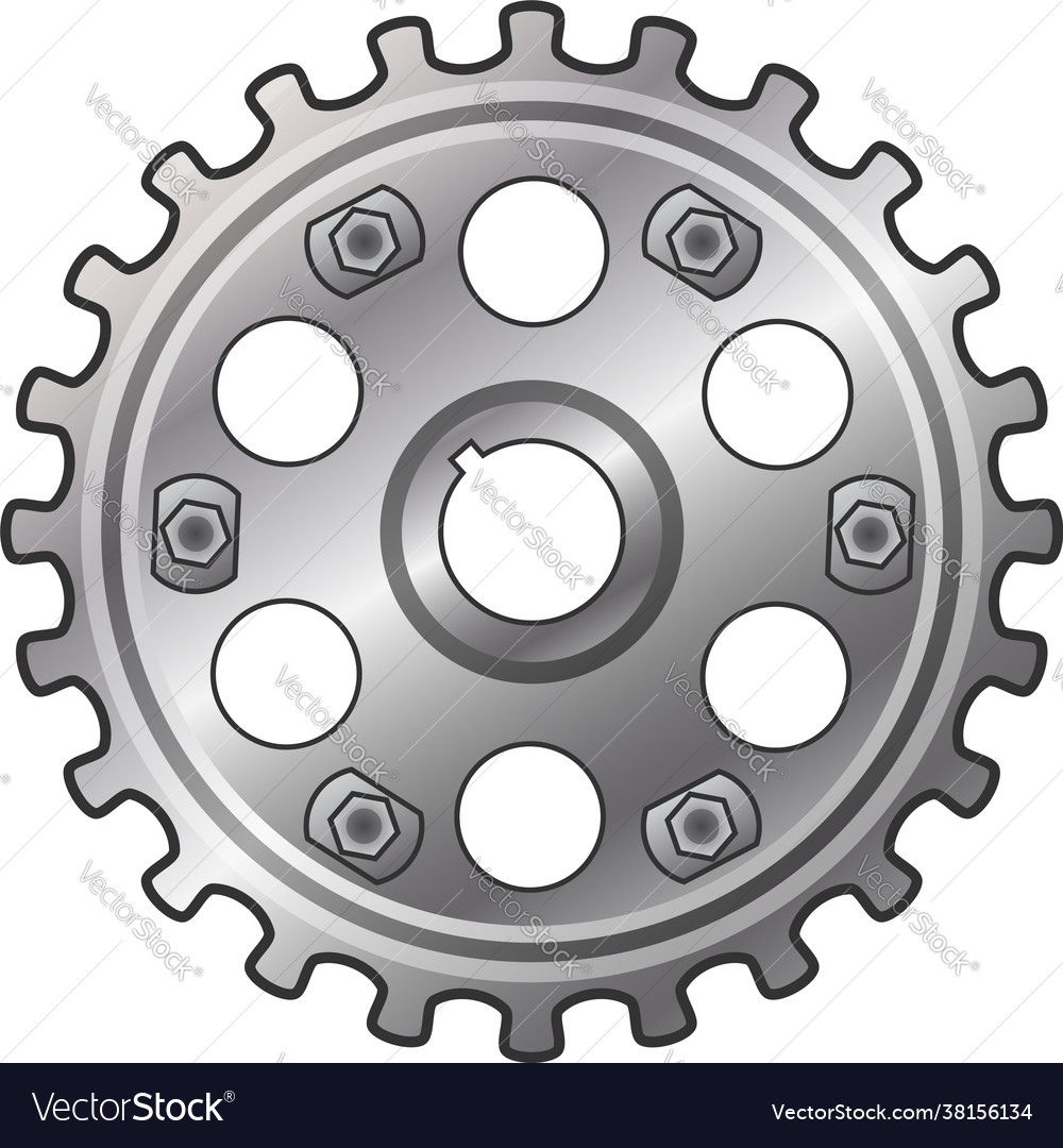 Car motor gear icon cartoon style Royalty Free Vector Image