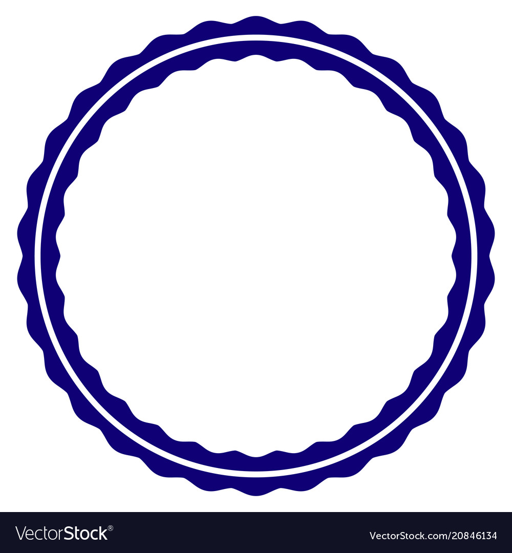 certificate round rosette frame template round template