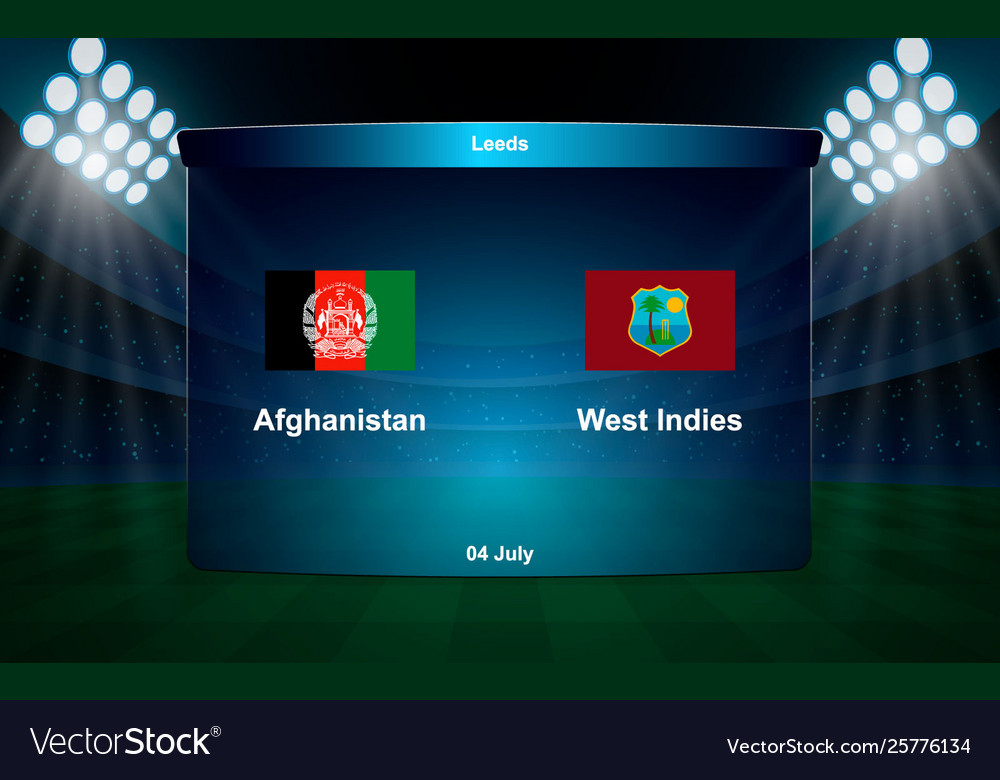 Cricket Scoreboard Grafikvorlage ausgestrahlt