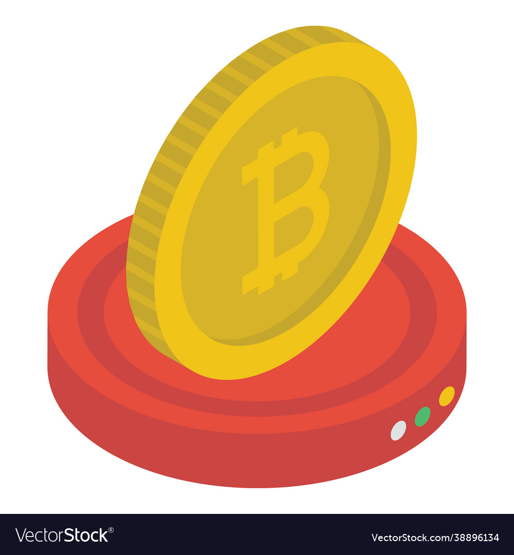 Cryptocurrency coin Royalty Free Vector Image - VectorStock