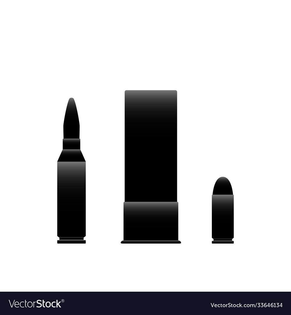 Different types cartridges icon set isolated vector image Different types cartridges icon set isolated