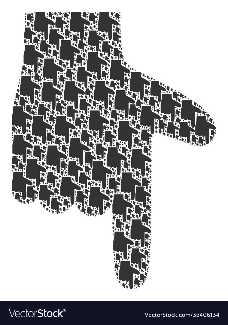 Zeiger nach unten Recursion Collage selbst vector image Zeiger nach unten Recursion Collage selbst