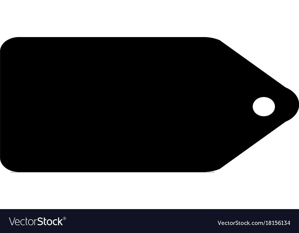 Isolated empty label Royalty Free Vector Image