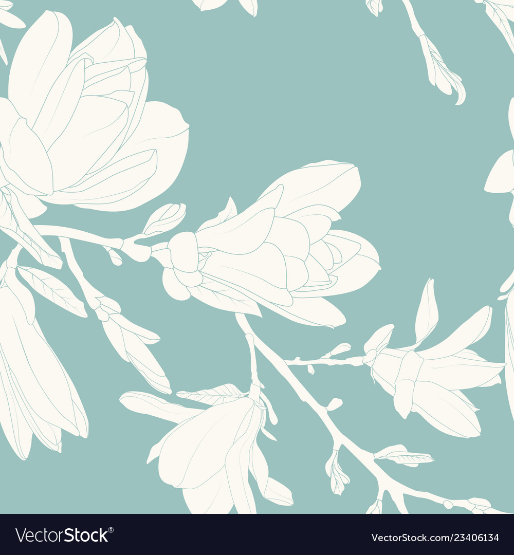 Magnolia Flower Pattern