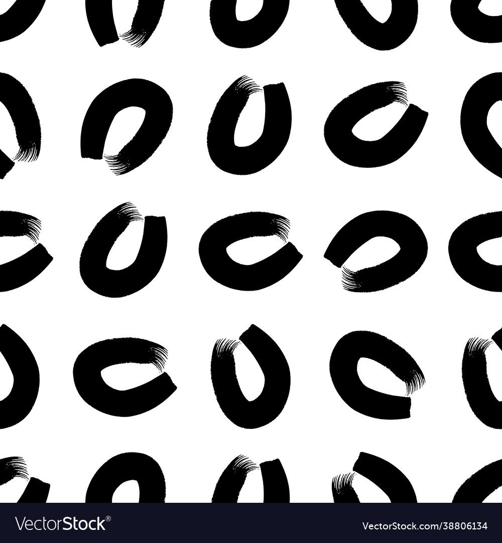 Seamless pattern with sketch circles shape Vector Image Seamless pattern with sketch circles shape