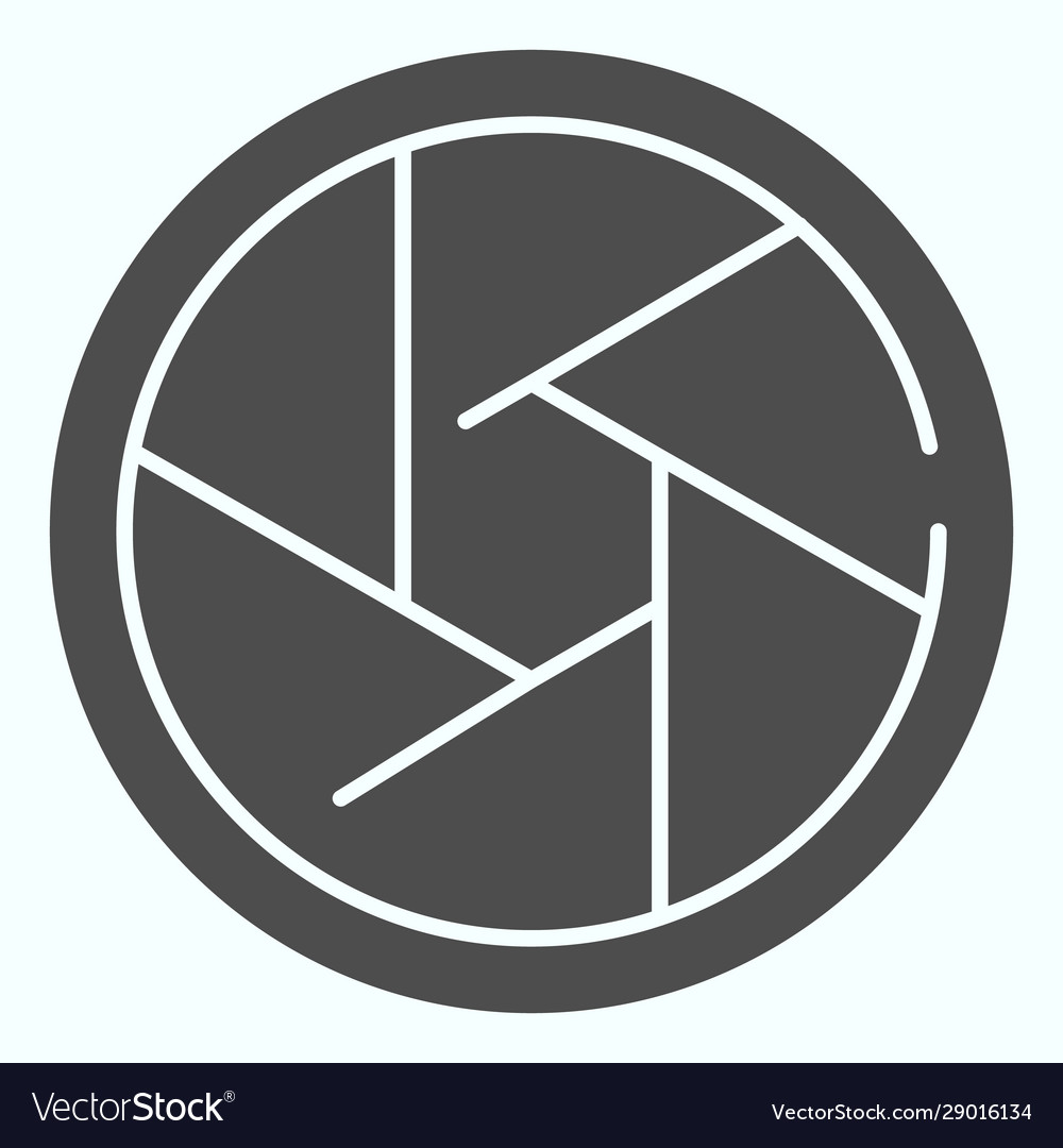 Shutter solid icon camera gate