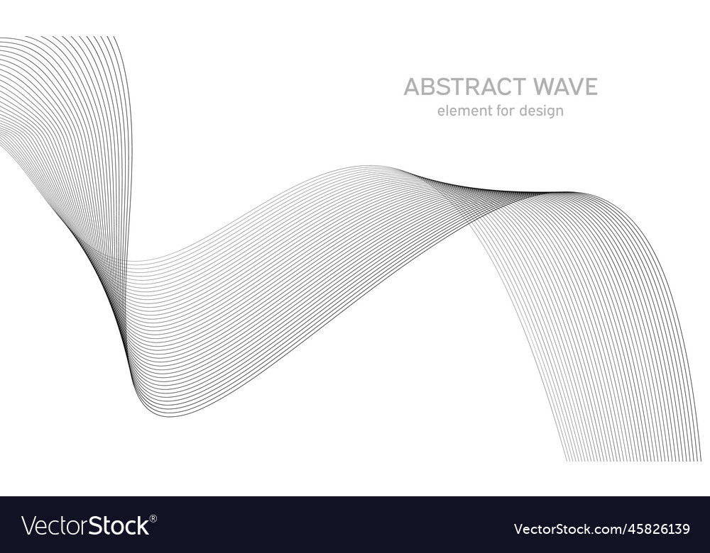 Abstract wave element for design digital vector image Abstract wave element for design digital