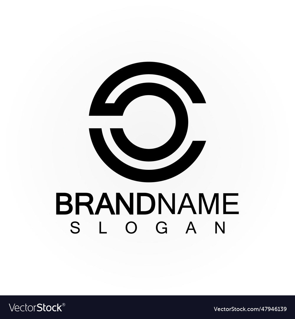 Alphabet letters monogram logo csscs and c