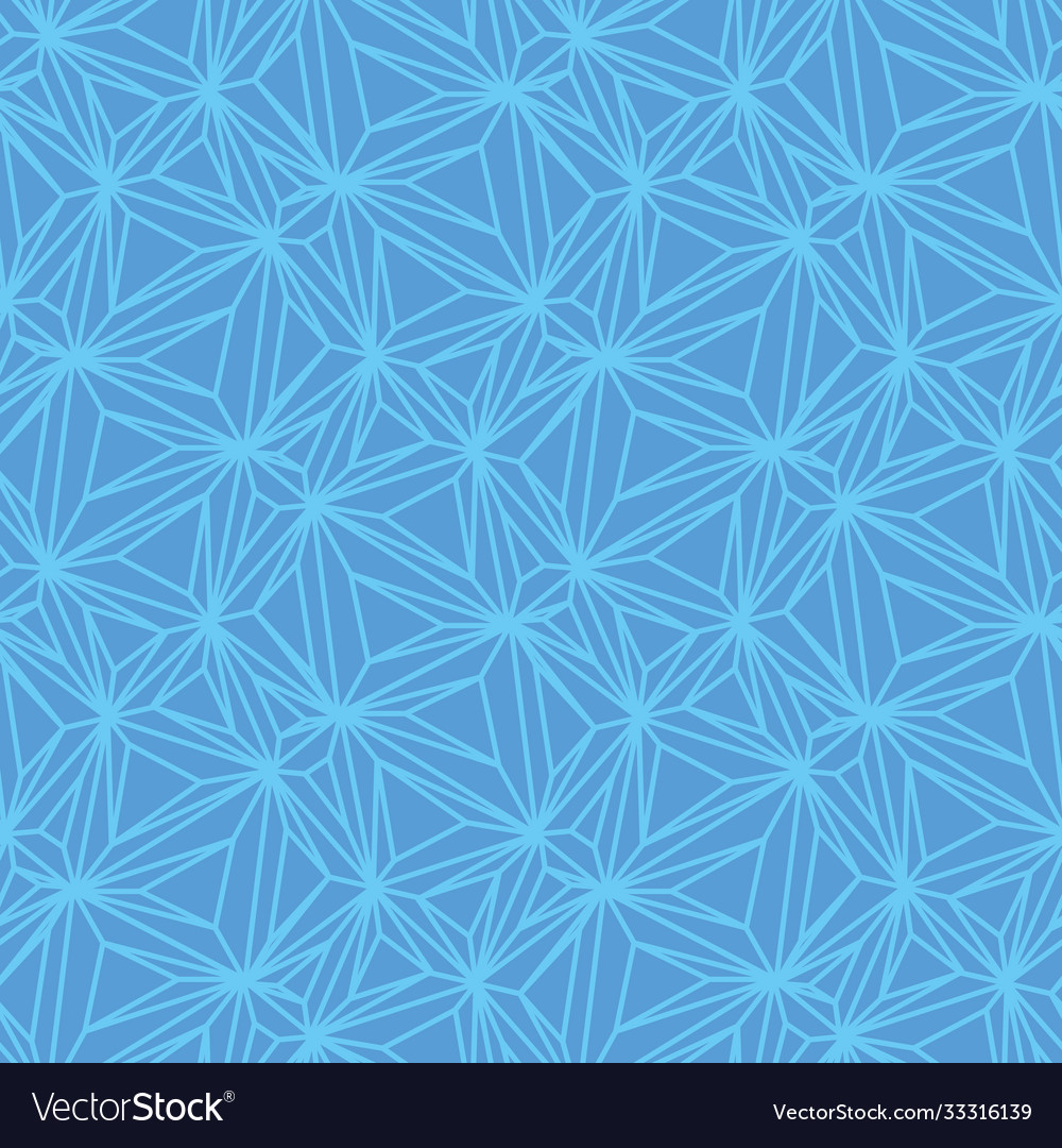 Blue netting star shapes seamless pattern vector image Blue netting star shapes seamless pattern
