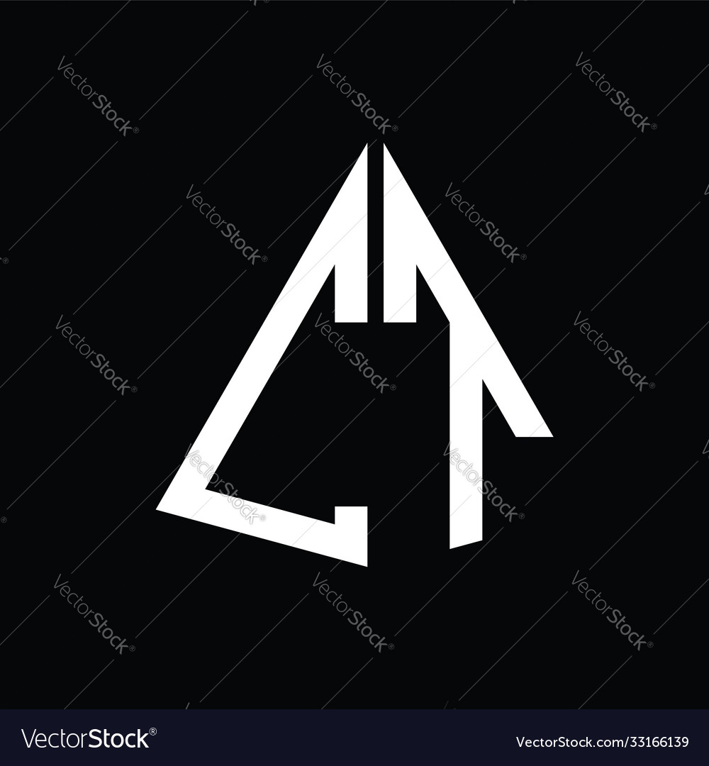 C t white triangle initials with a black