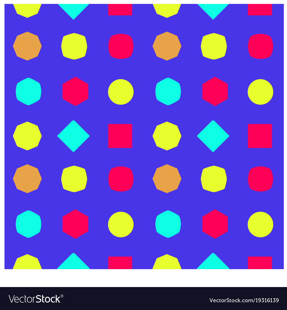 Changing shapes seamless pattern