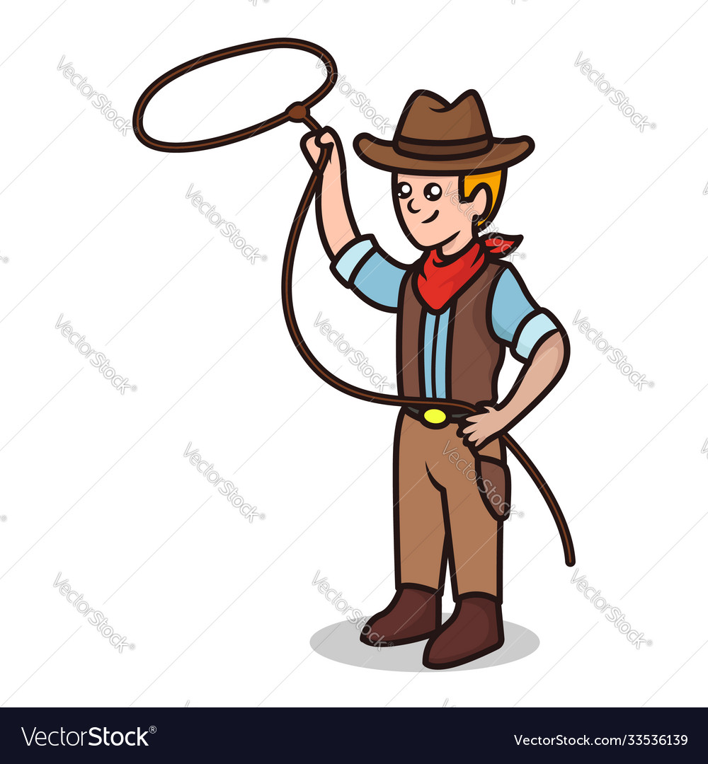 Cowboy Royalty Free Vector Image - VectorStock