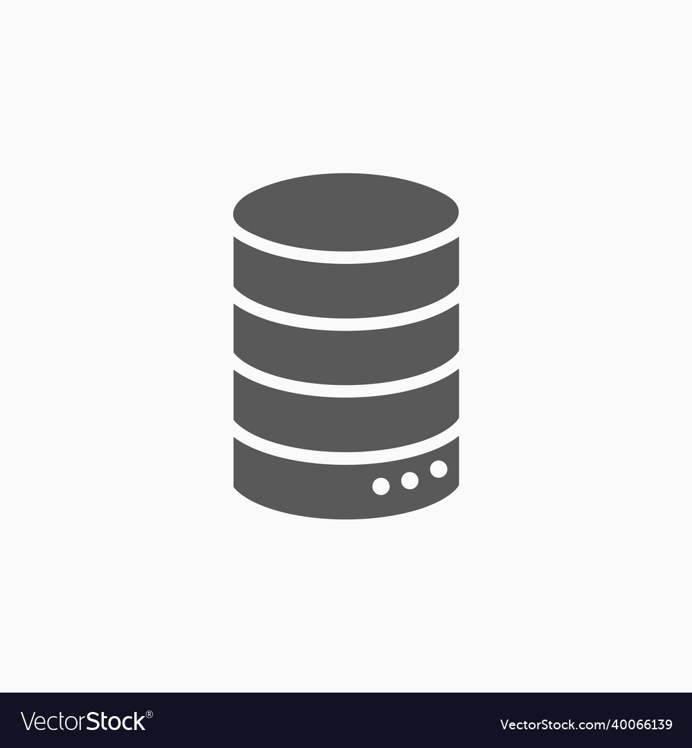 Database icon vector image Database icon