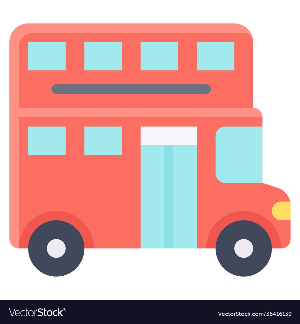 Doppeldecker-Bus-Icon-Transport bezogen