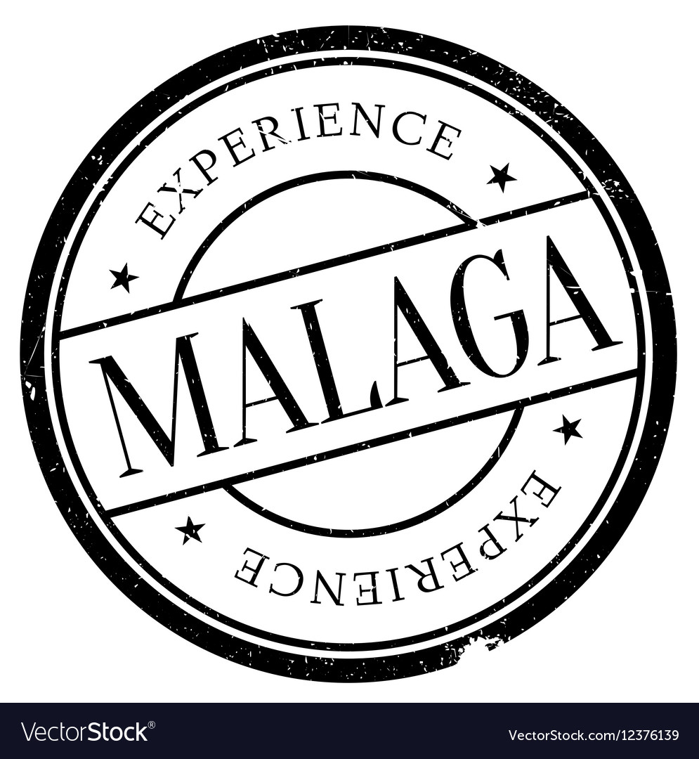 Malaga stamp rubber grunge