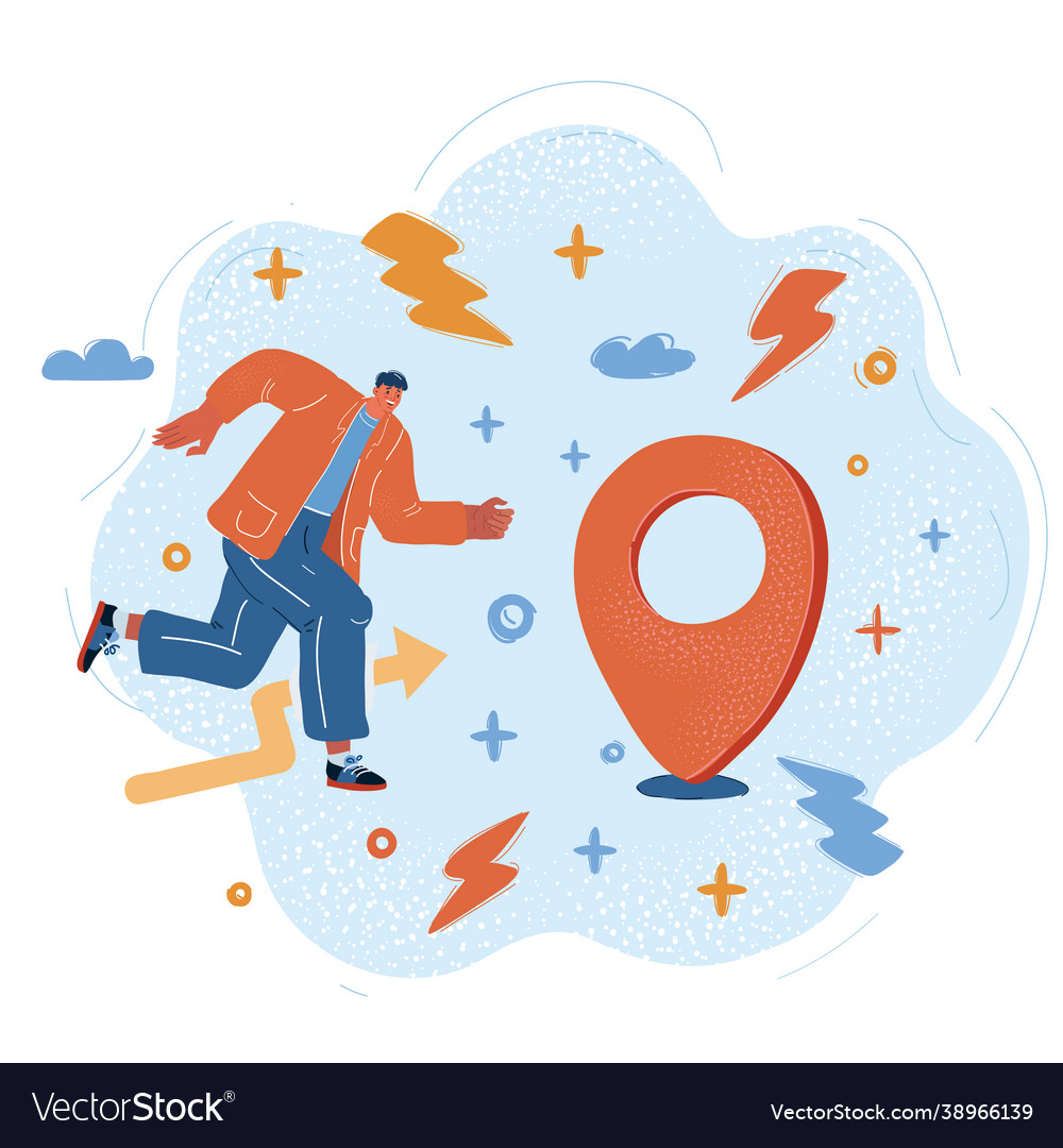 Man moving running Vector Image Man moving running