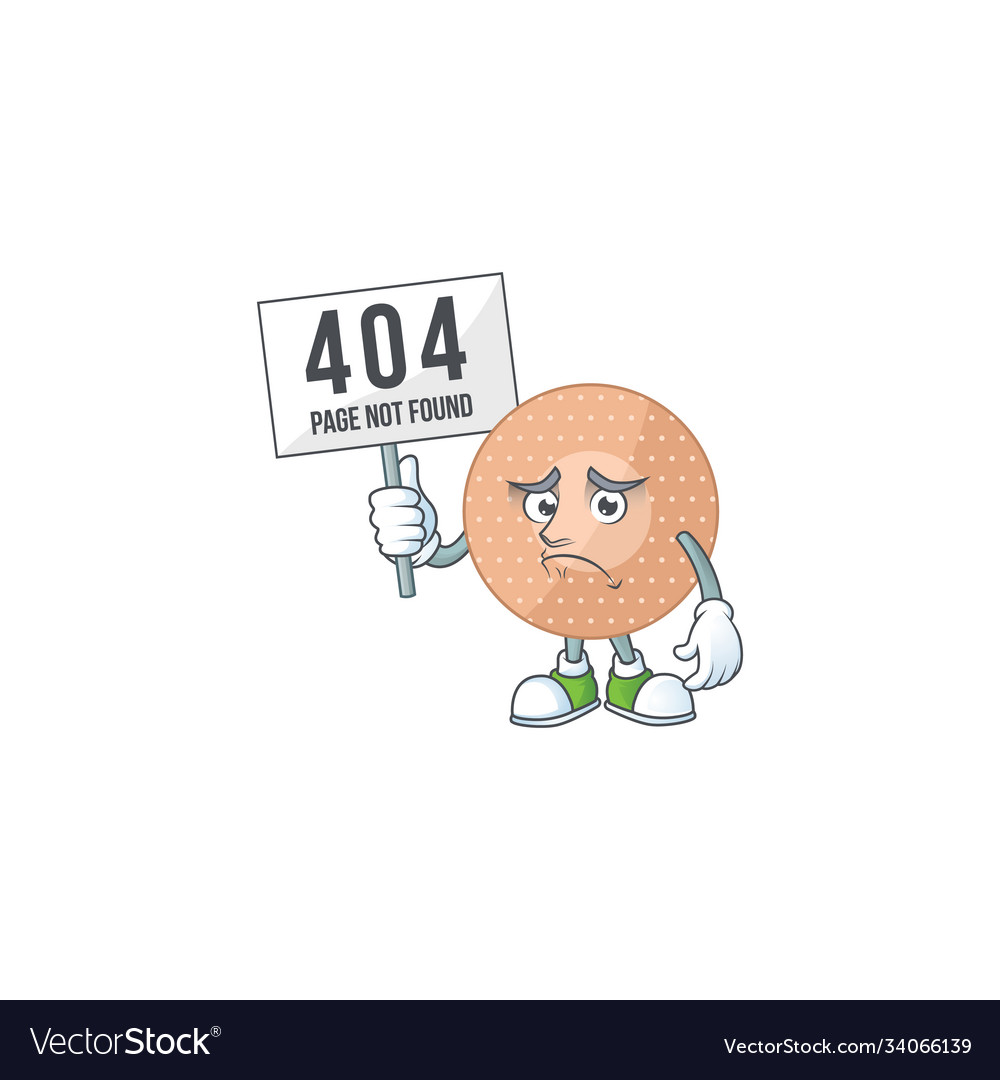 Sad face rounded bandage raised up 404 boards