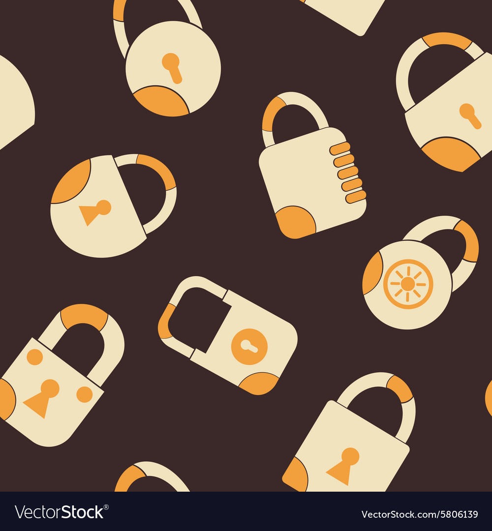 Seamless background with locks