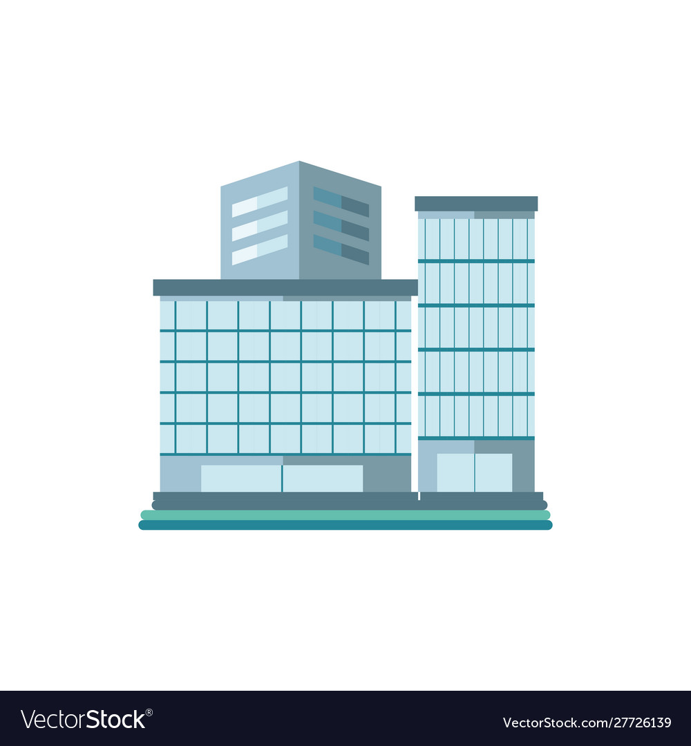 Tower city business architecture apartment Vector Image