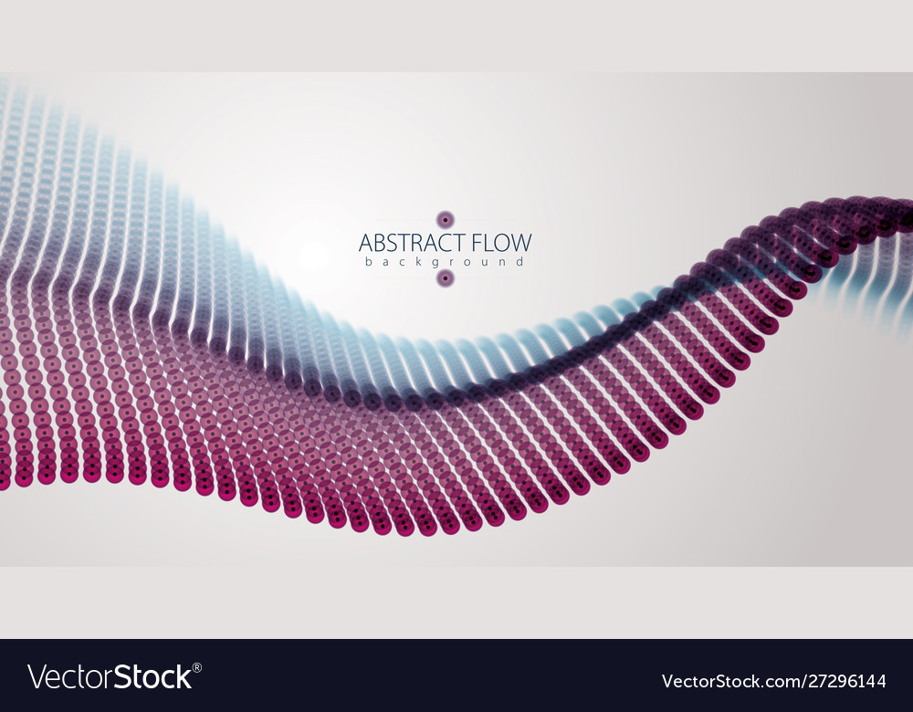 3d particles mesh array wave sound flowing