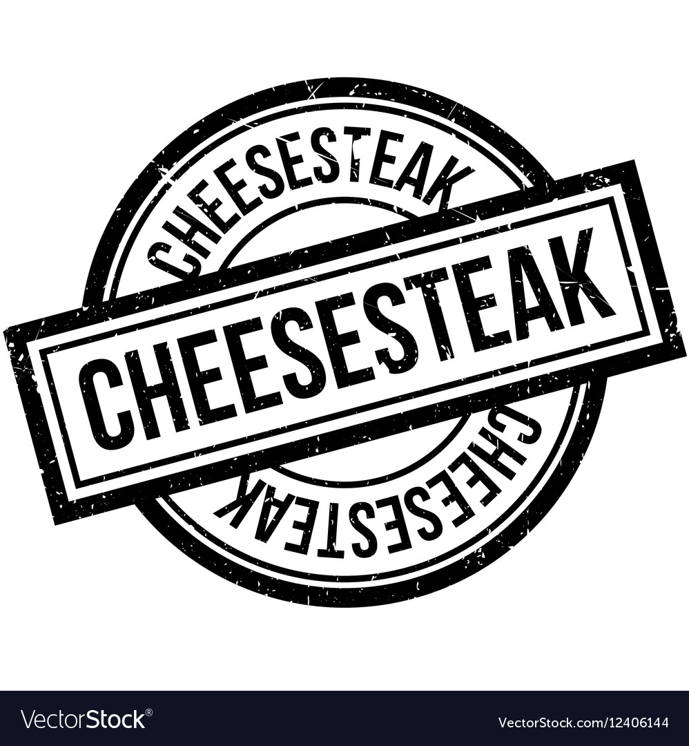 Cheesesteak rubber stamp