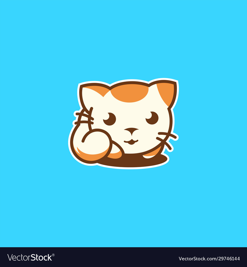 Cute cat Royalty Free Vector Image - VectorStock Cute cat Royalty Free Vector Image - VectorStock