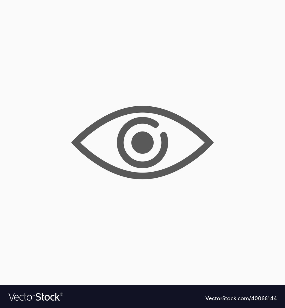 Eye icon Royalty Free Vector Image - VectorStock