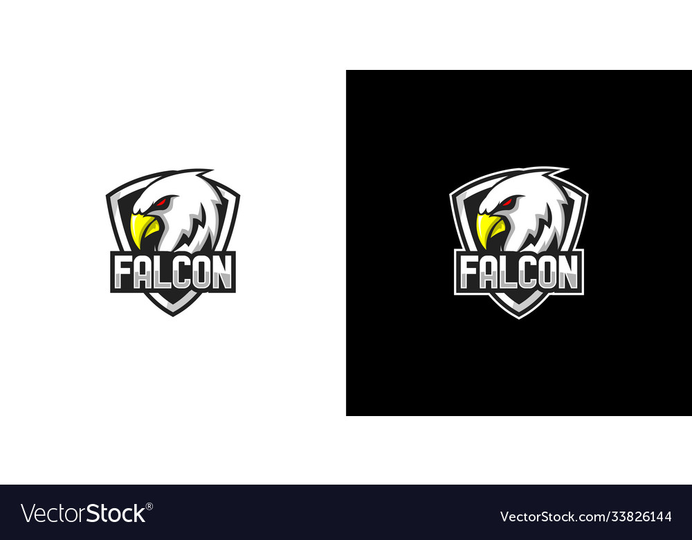 Falcon shield logo design