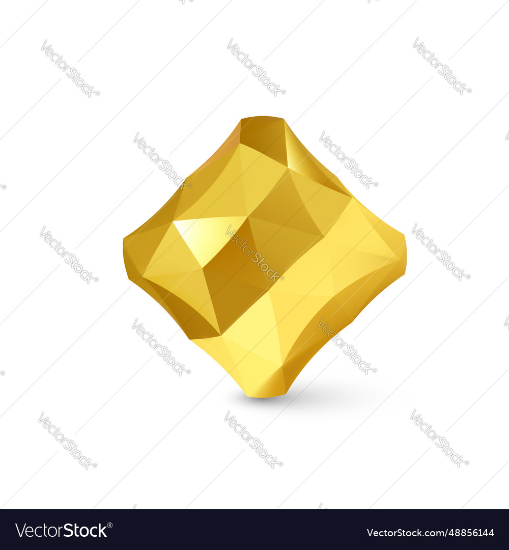 Low poly object vector image Low poly object