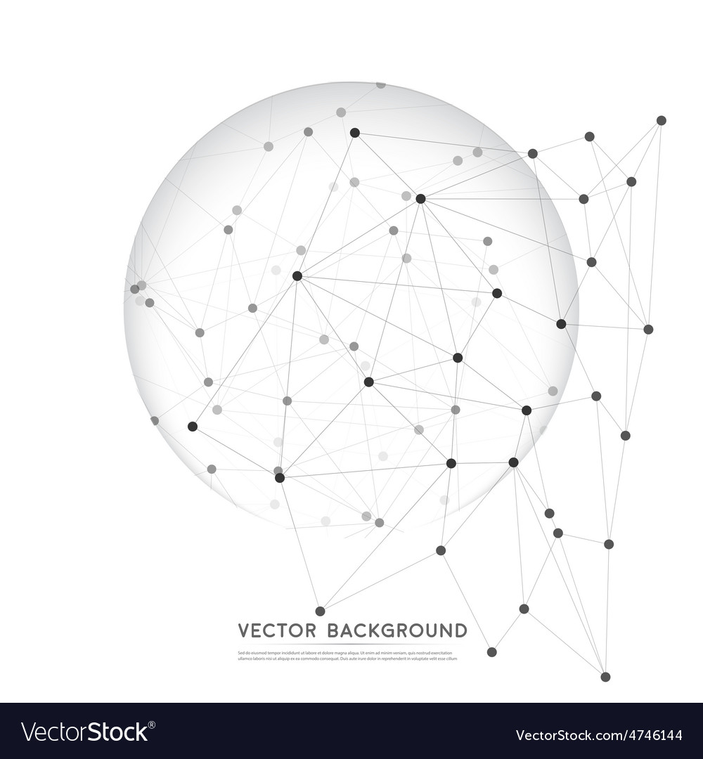 Network background abstract polygon