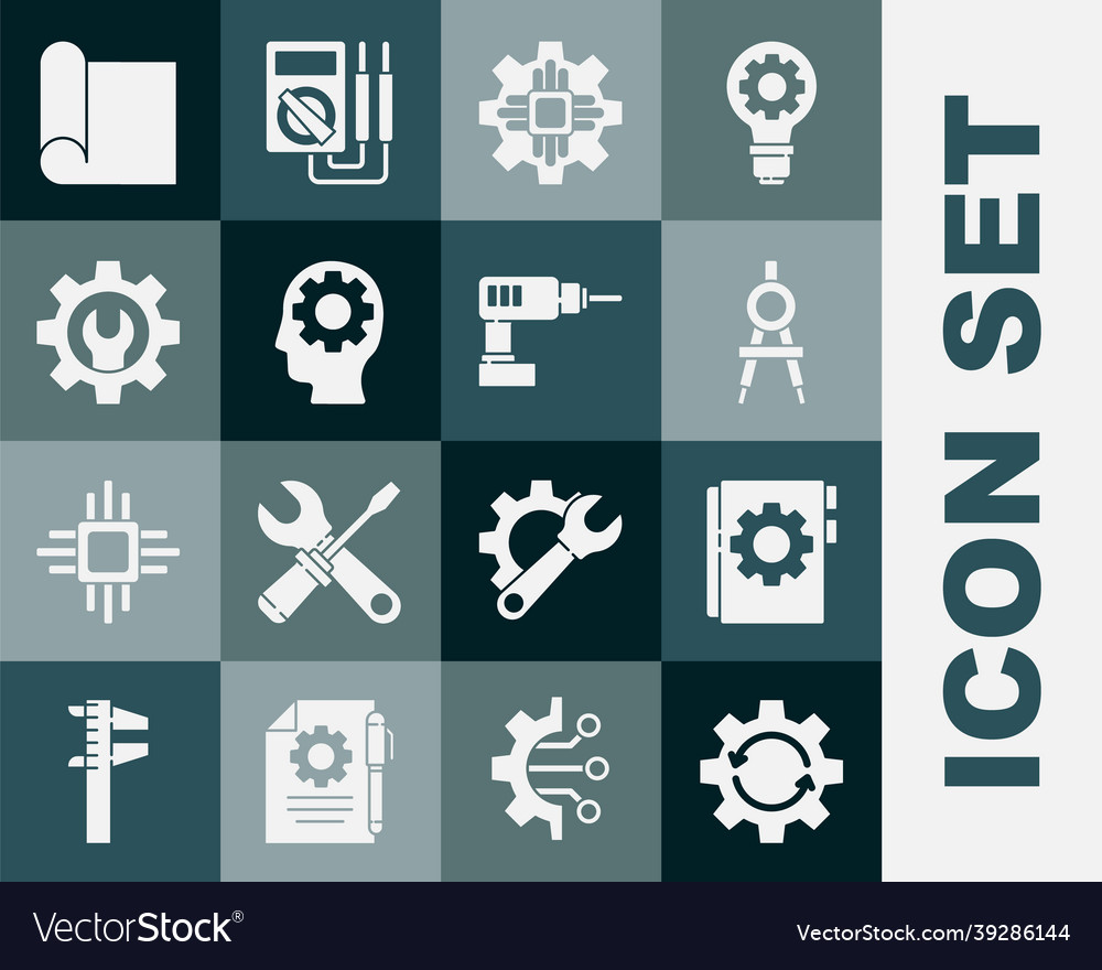 Set gear and arrows as workflow user manual