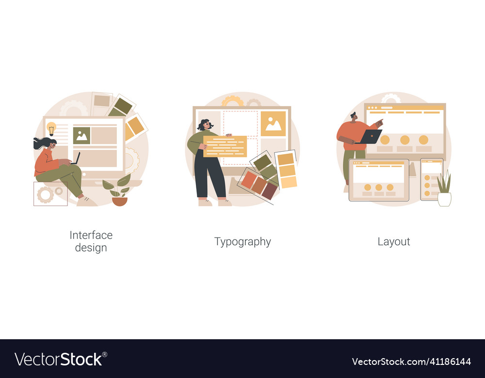 Ui design abstract concept