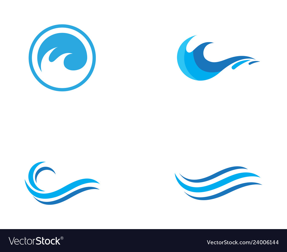 Water wave icon Royalty Free Vector Image - VectorStock