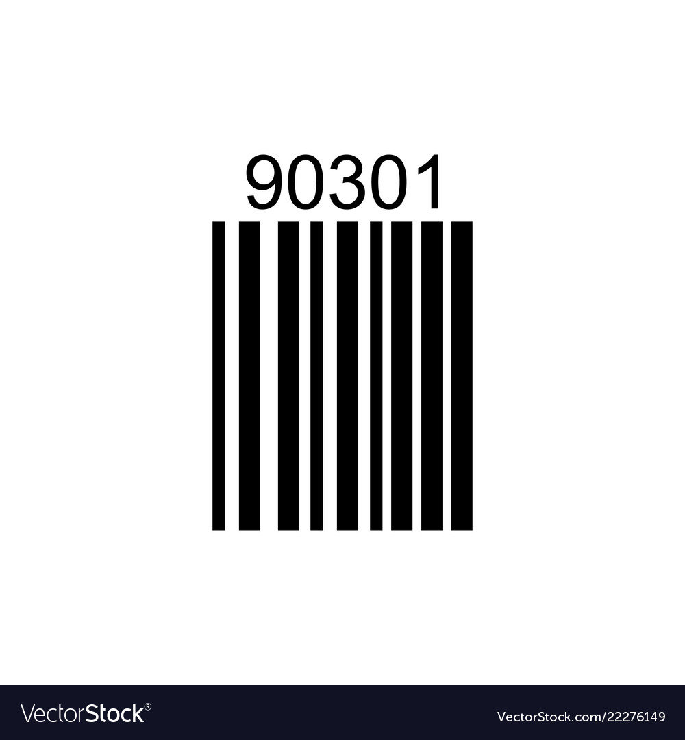 Barcode or code isolated on a background vector image Barcode or code isolated on a background