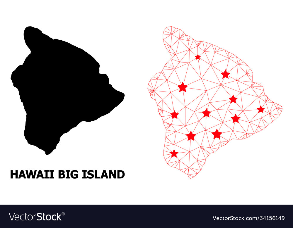 Carcass polygonal map hawaii big island