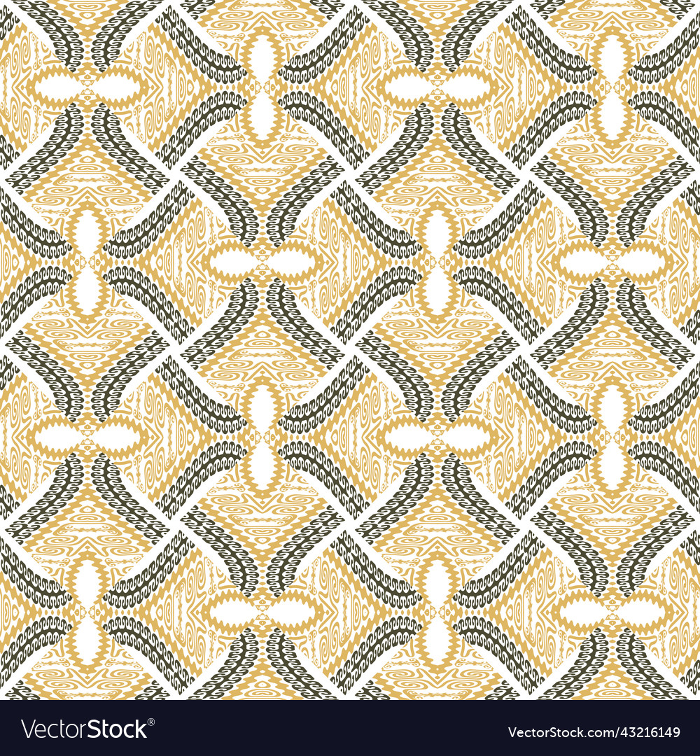 Curves and waves seamless pattern curved shapes vector image Curves and waves seamless pattern curved shapes