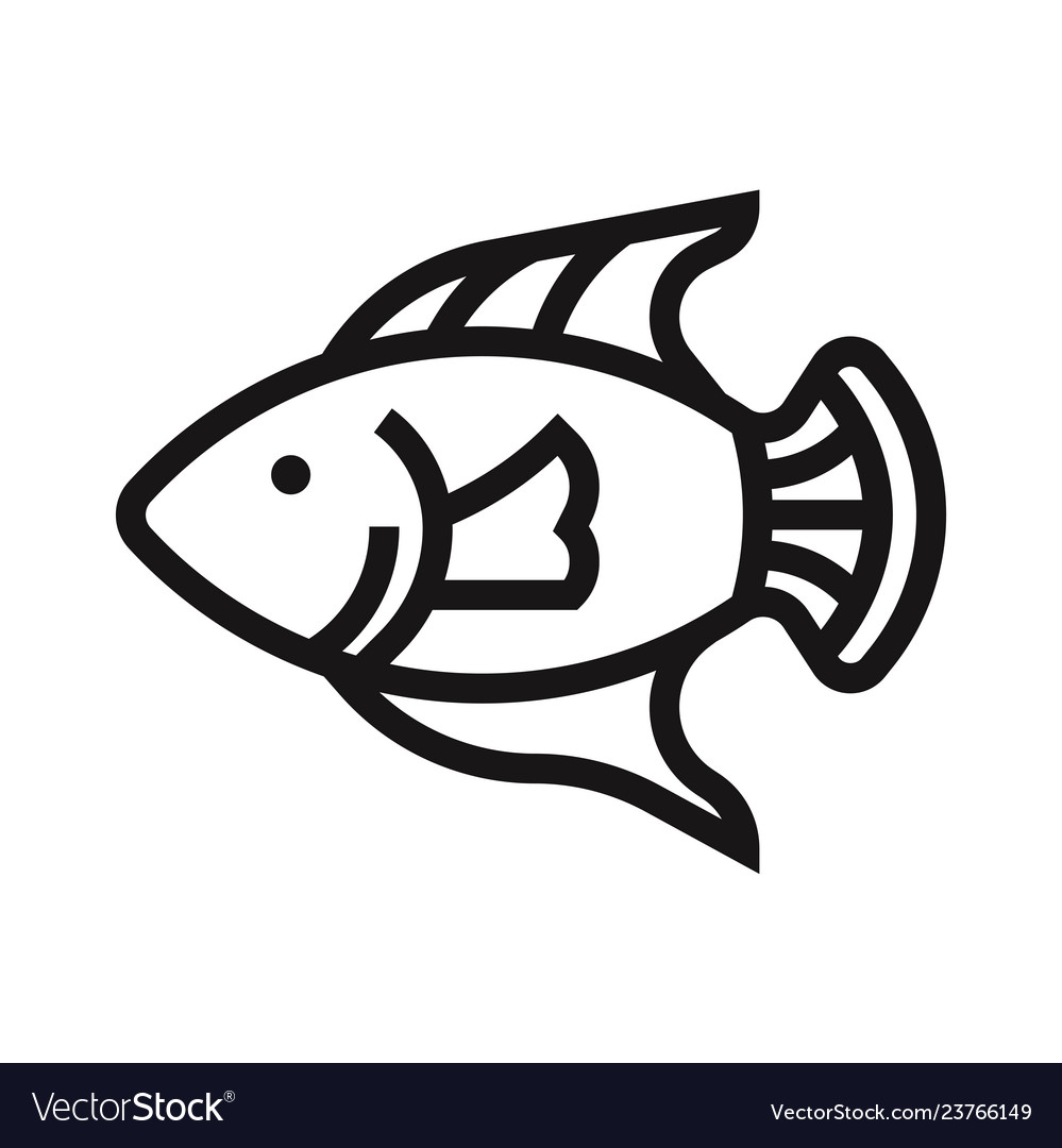 Fish icon vector image Fish icon
