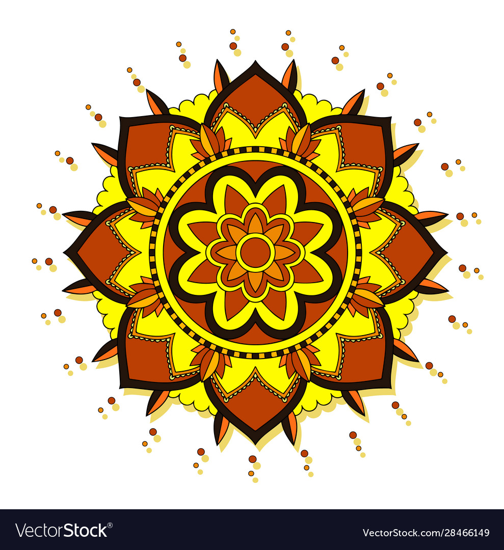 Mandala patterns on isolated background Vector Image Mandala patterns on isolated background