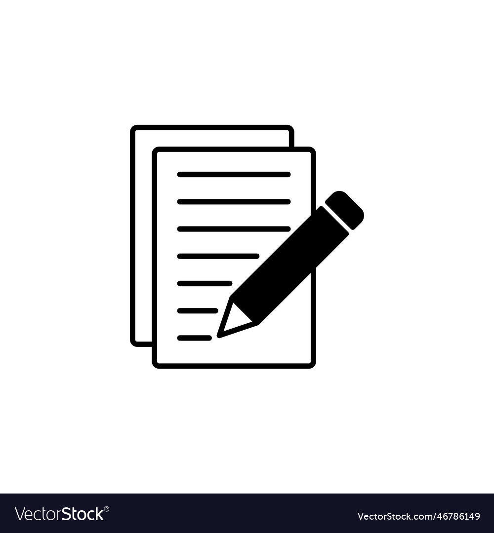 Note icon notepad Vector Image Note icon notepad
