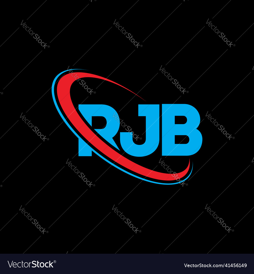 Rjb logo letter design Royalty Free Vector Image