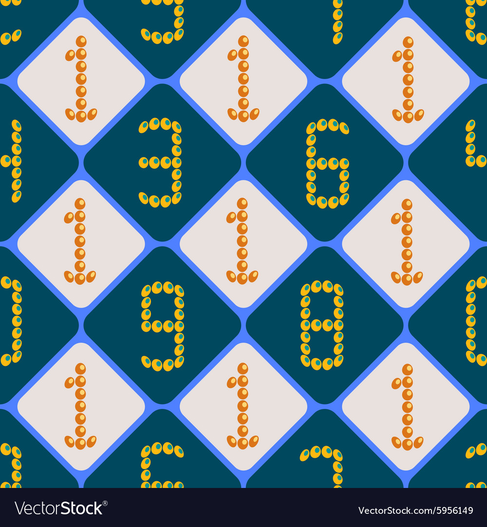 Seamless background with numbers