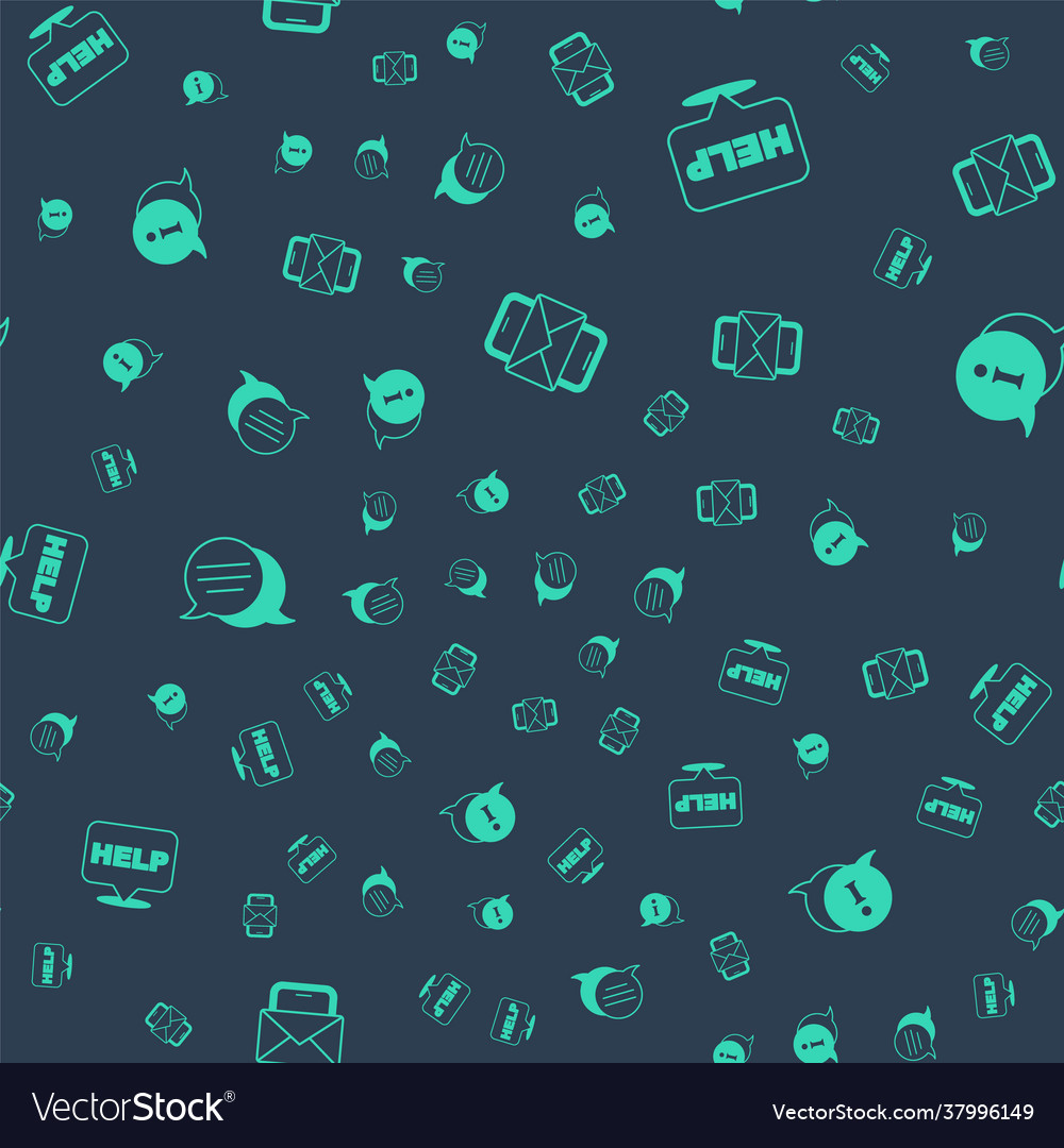 Set mobile and envelope speech bubble with text vector image Set mobile and envelope speech bubble with text
