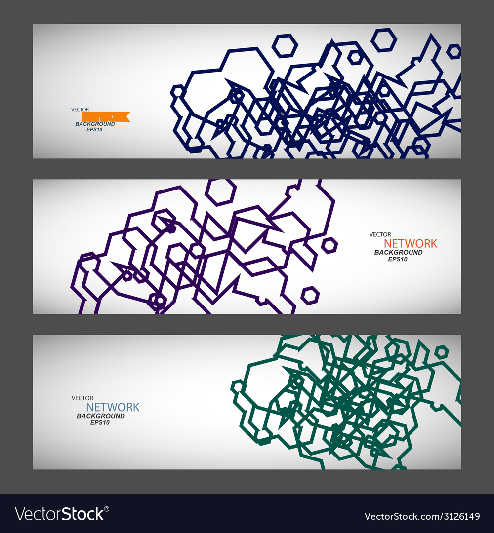 Set three sets of abstract contour lines
